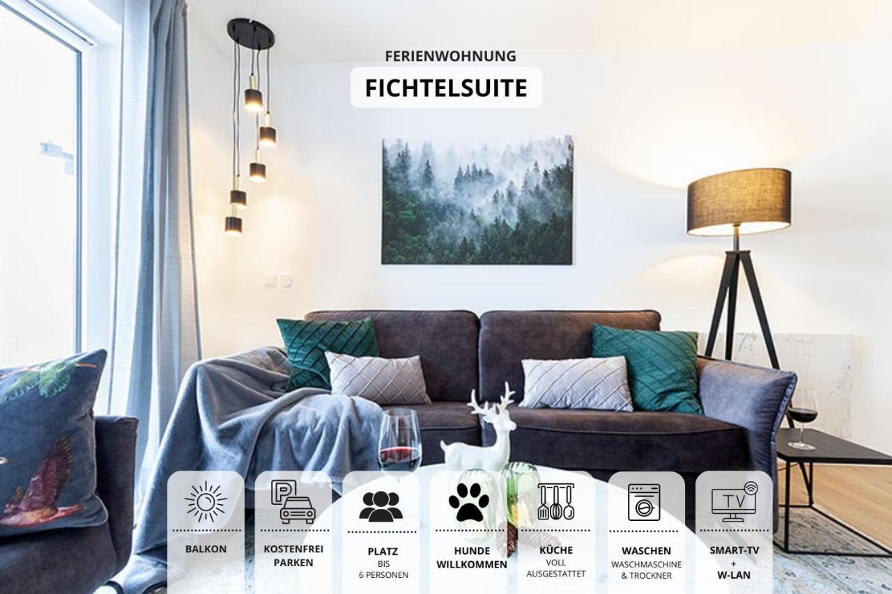 Die Fichtelsuite 1-6 Pers Ferienwohnung Nahe Ochsenkopf Sued 800M In Fleckl 瓦门施泰纳赫 外观 照片